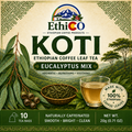 Koti Eucalyptus coffee leaf tea, 10 tea bags, 20 g (0.71 oz).